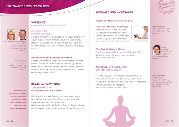 Integralis-Heft Innenseite